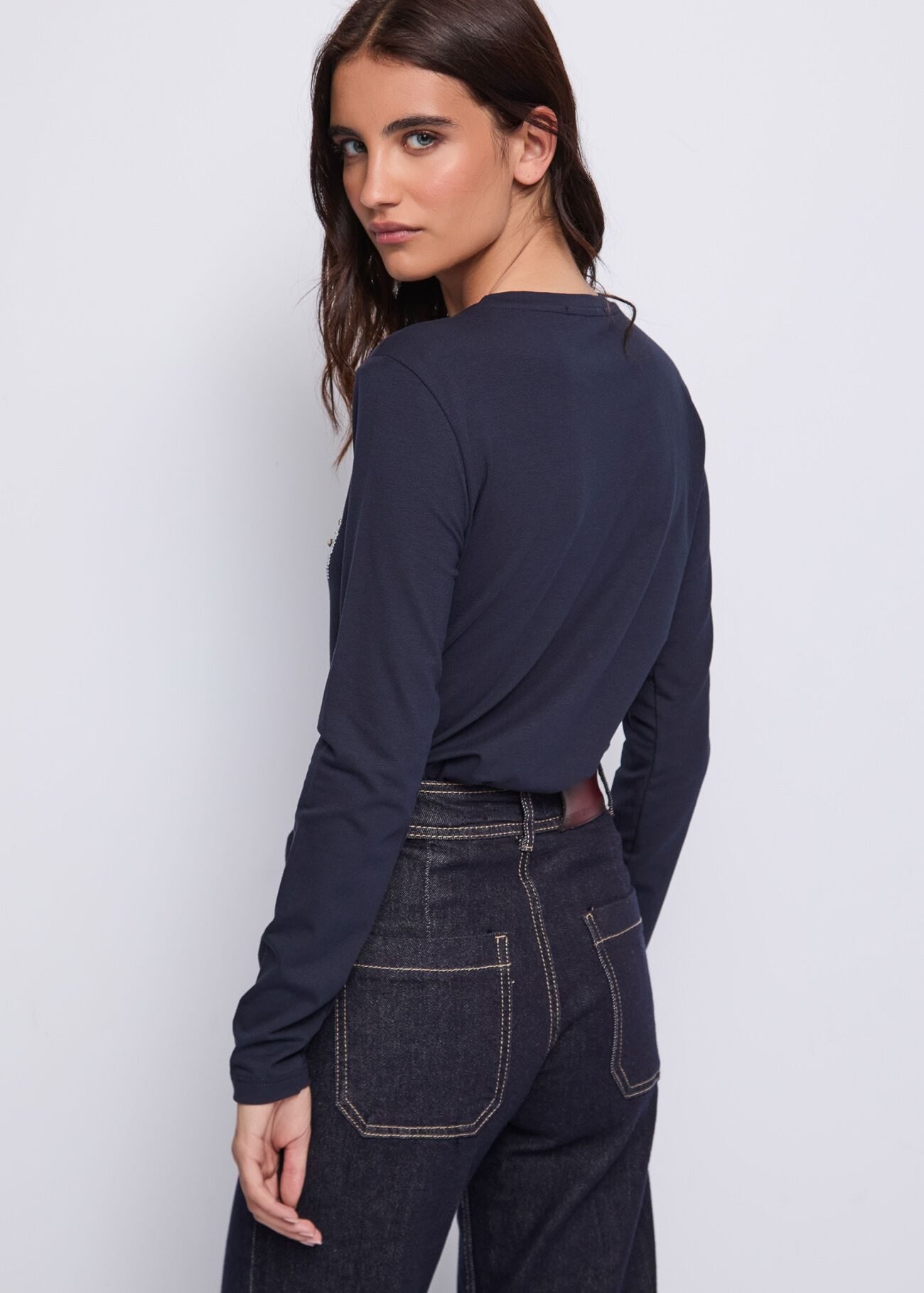 T-shirt in cotone con logo