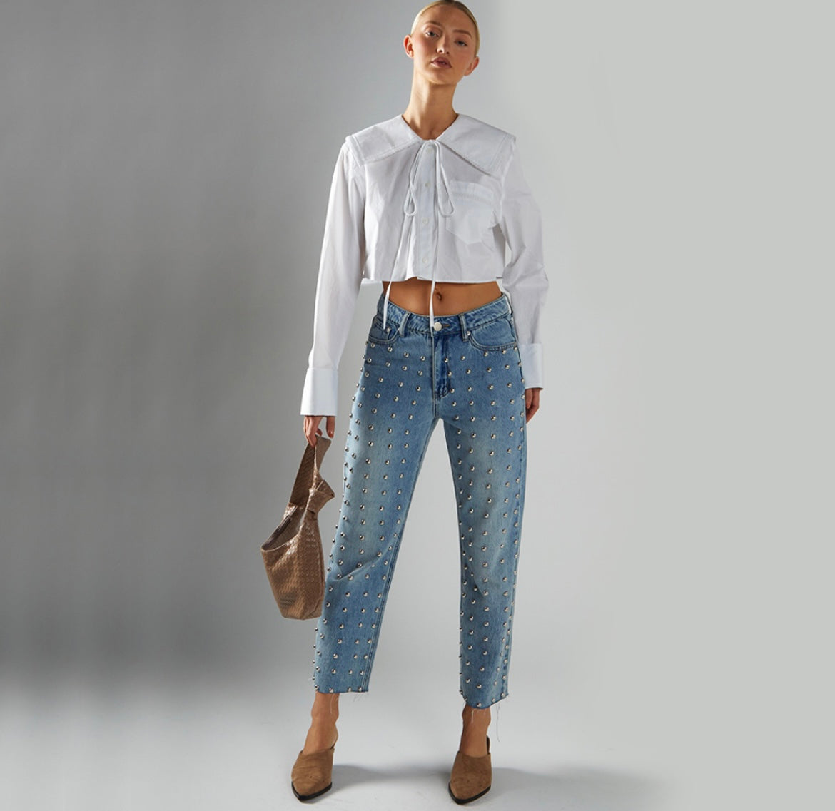 Jeans con borchie - Glamorous