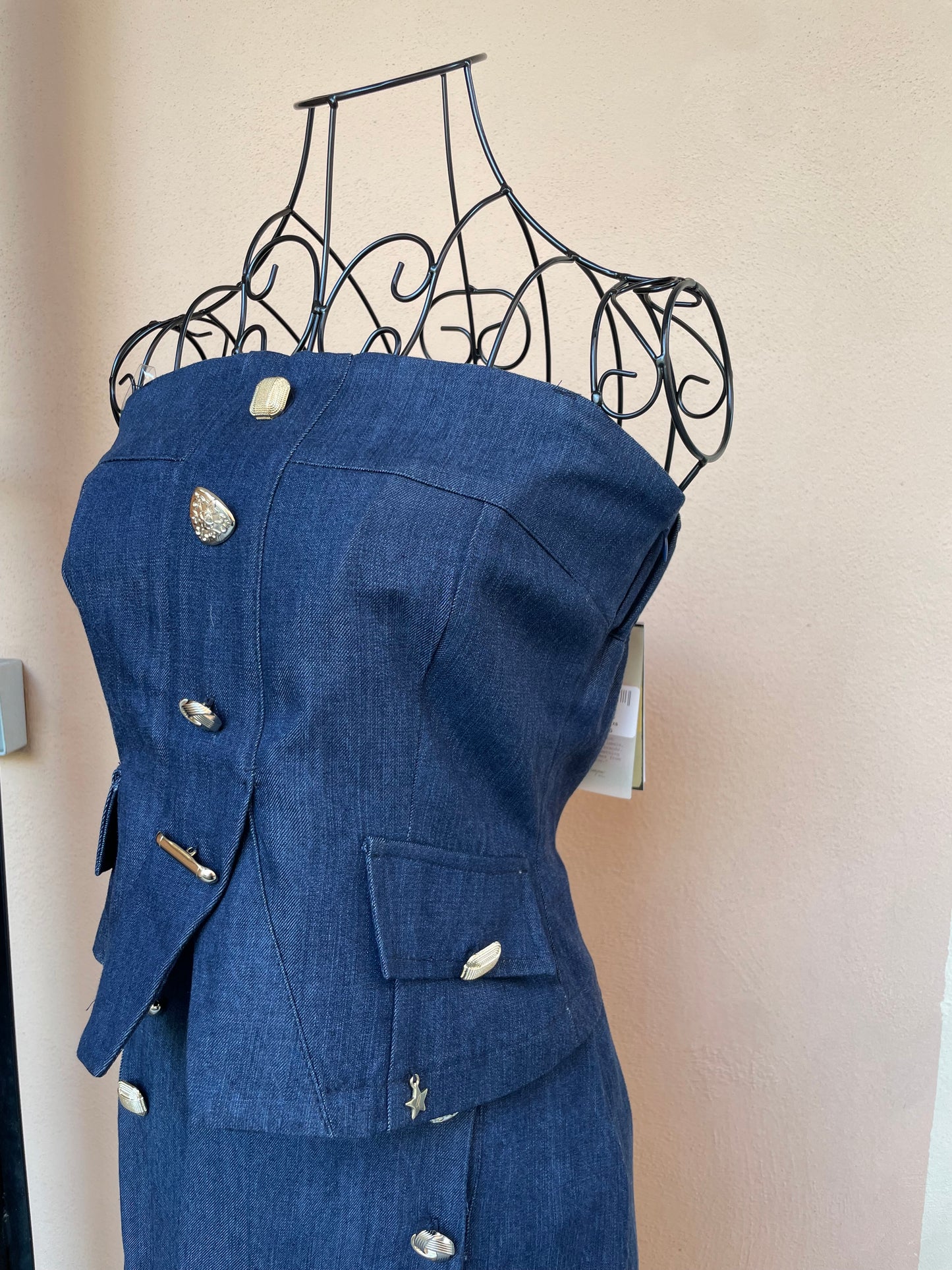 Corpetto Denim Barbara Queguapa