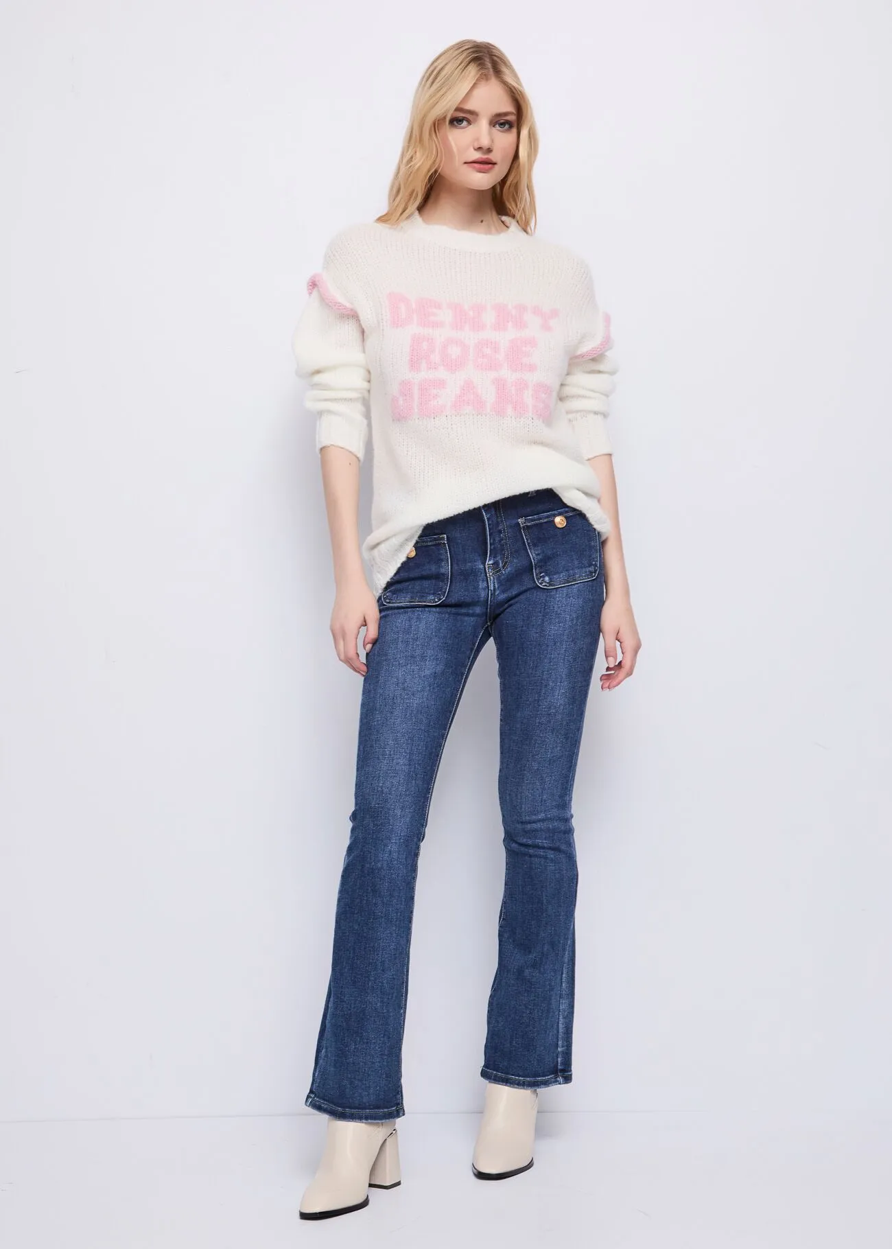 Jeans straight in cotone