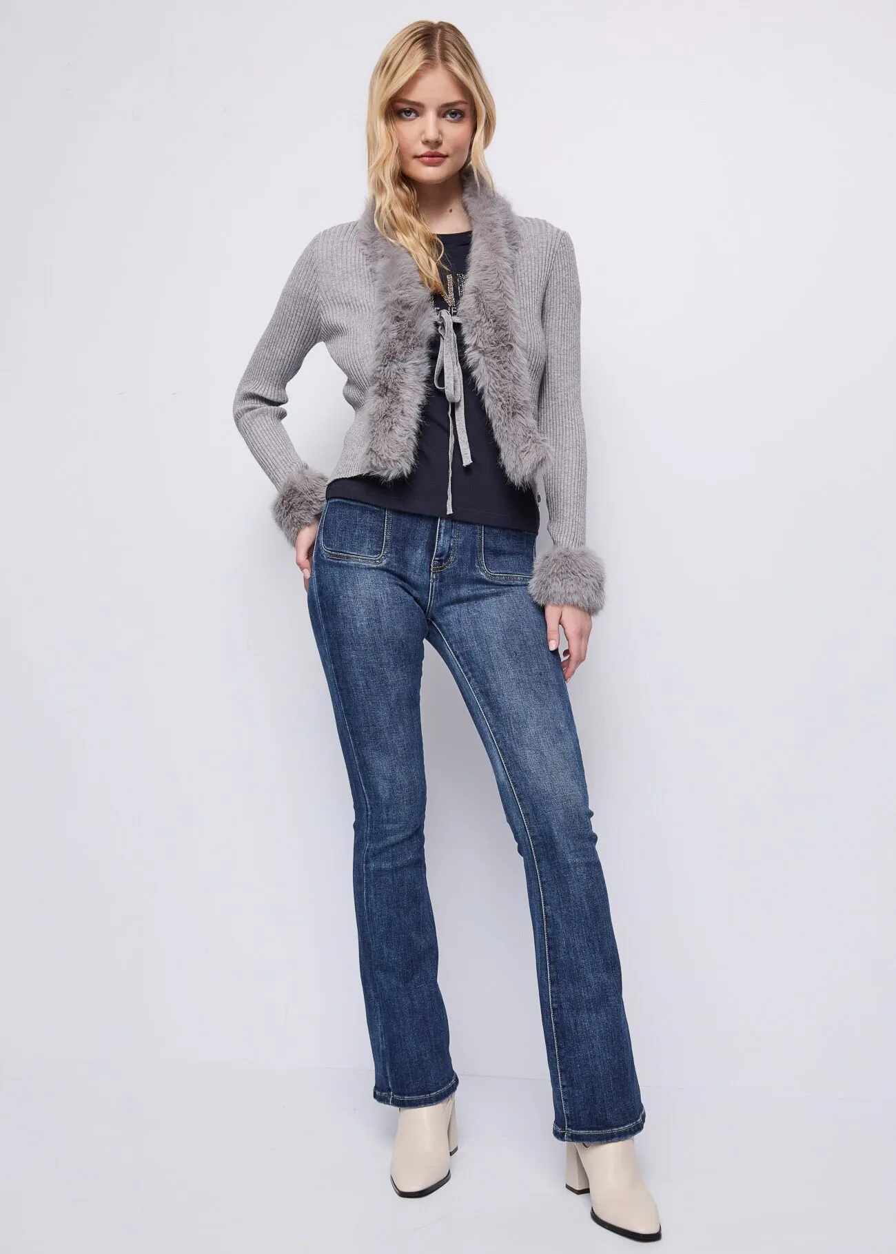 T-shirt blu in cotone