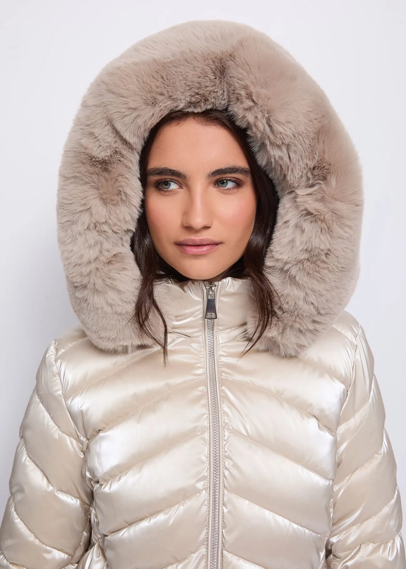 Piumino in nylon imbottito