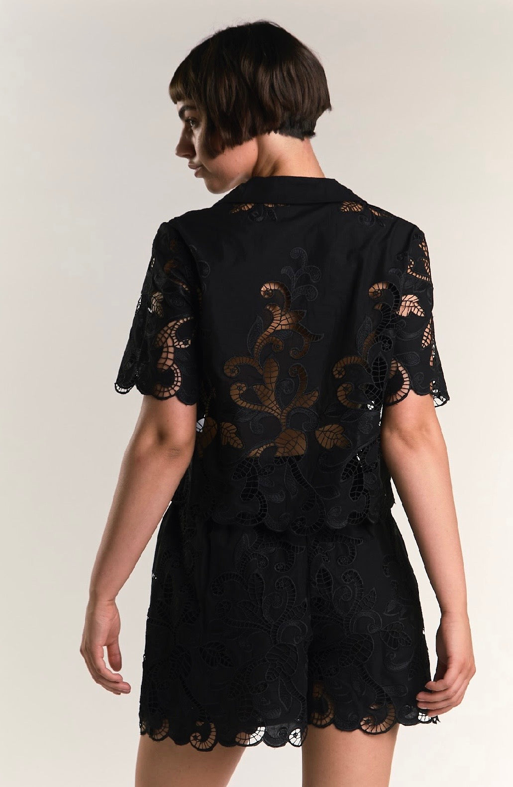Camicia in pizzo nera - Glamorous