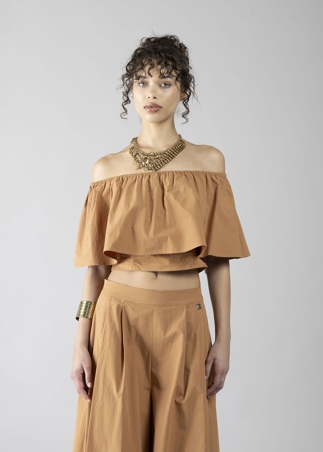 TOP CROP CON BALZA BISCUIT