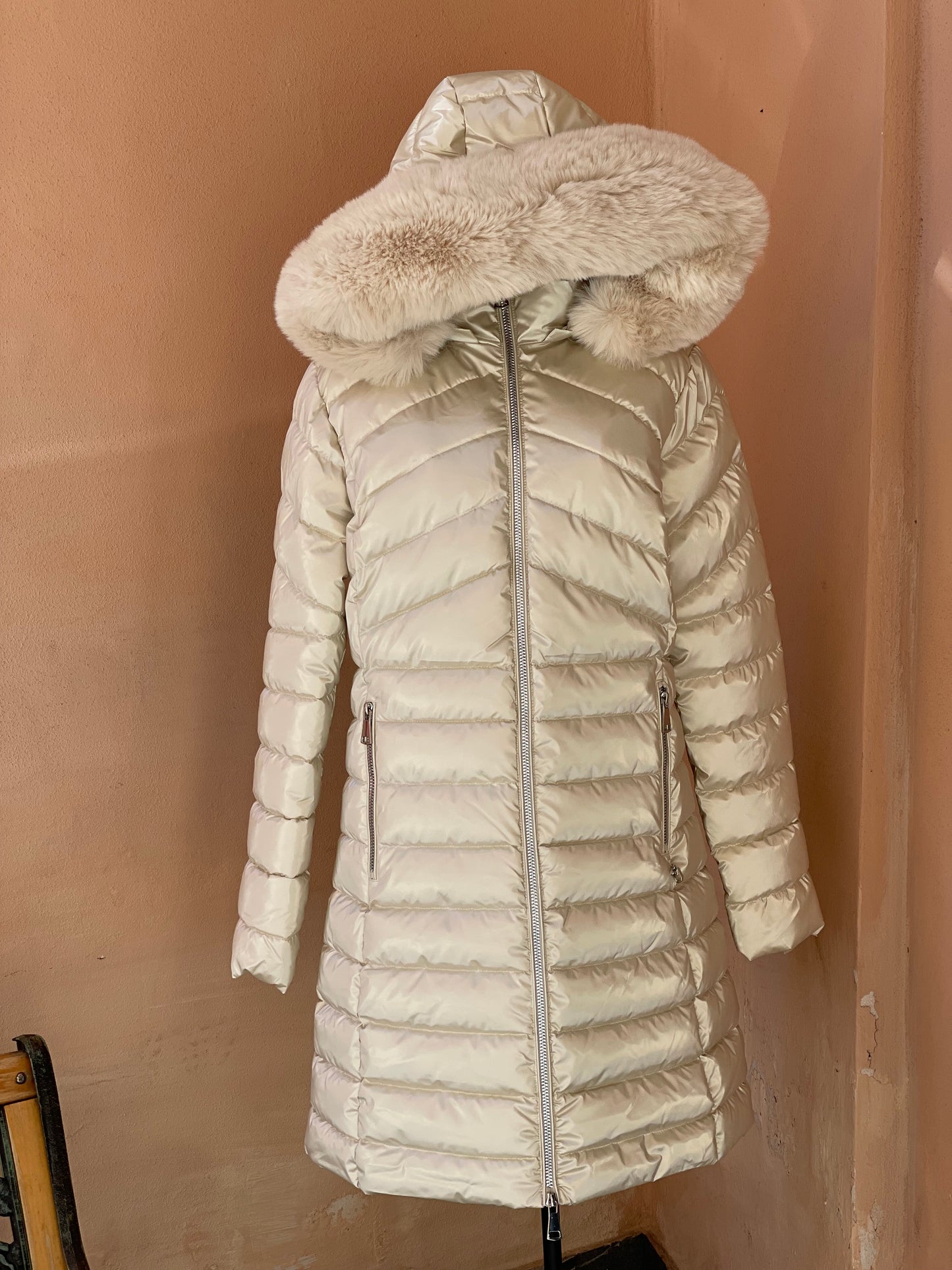 Piumino bianco trapuntato