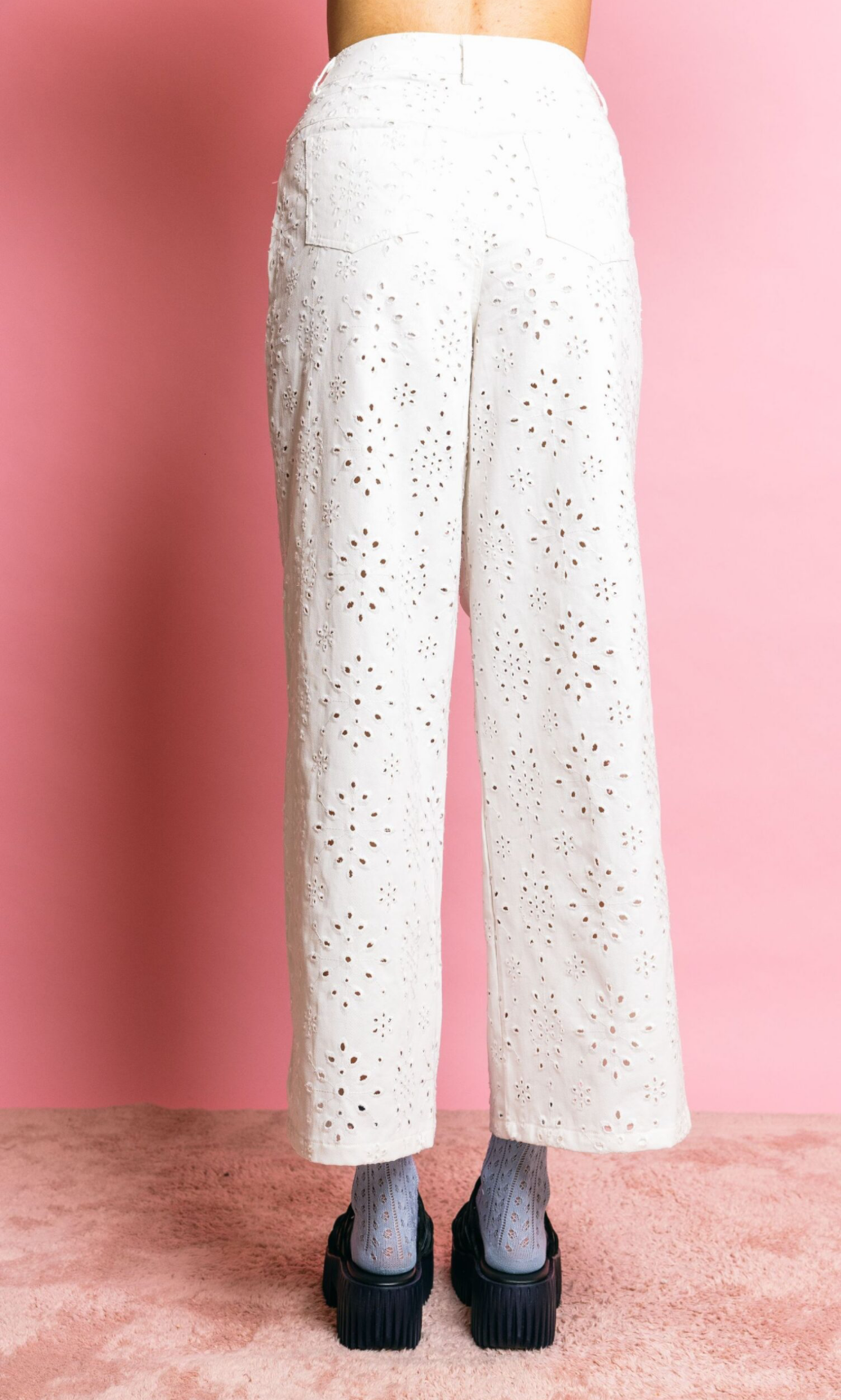 Pantalone KA7515 White – GLAMOROUS