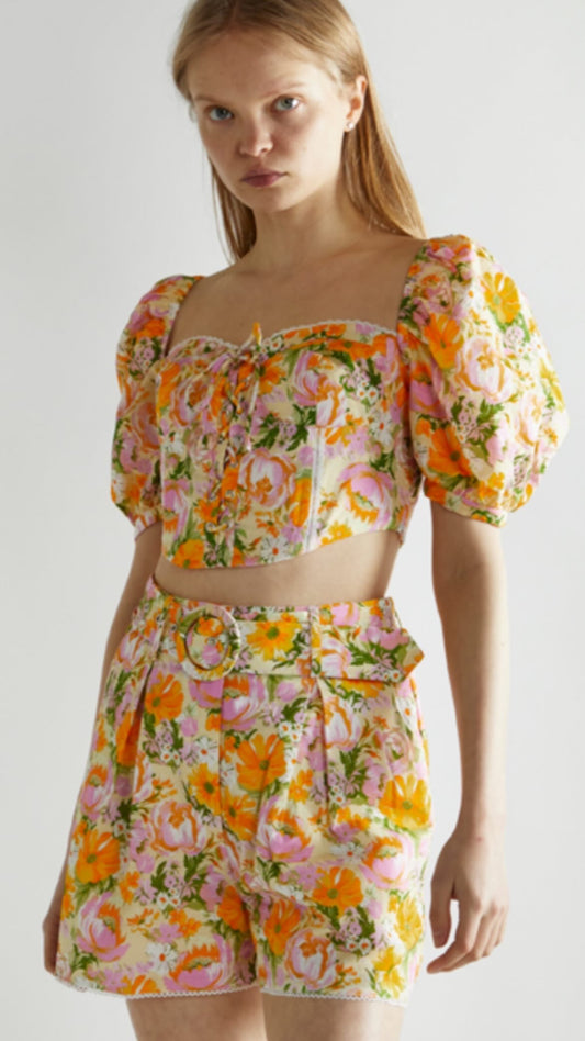 Shorts floreale