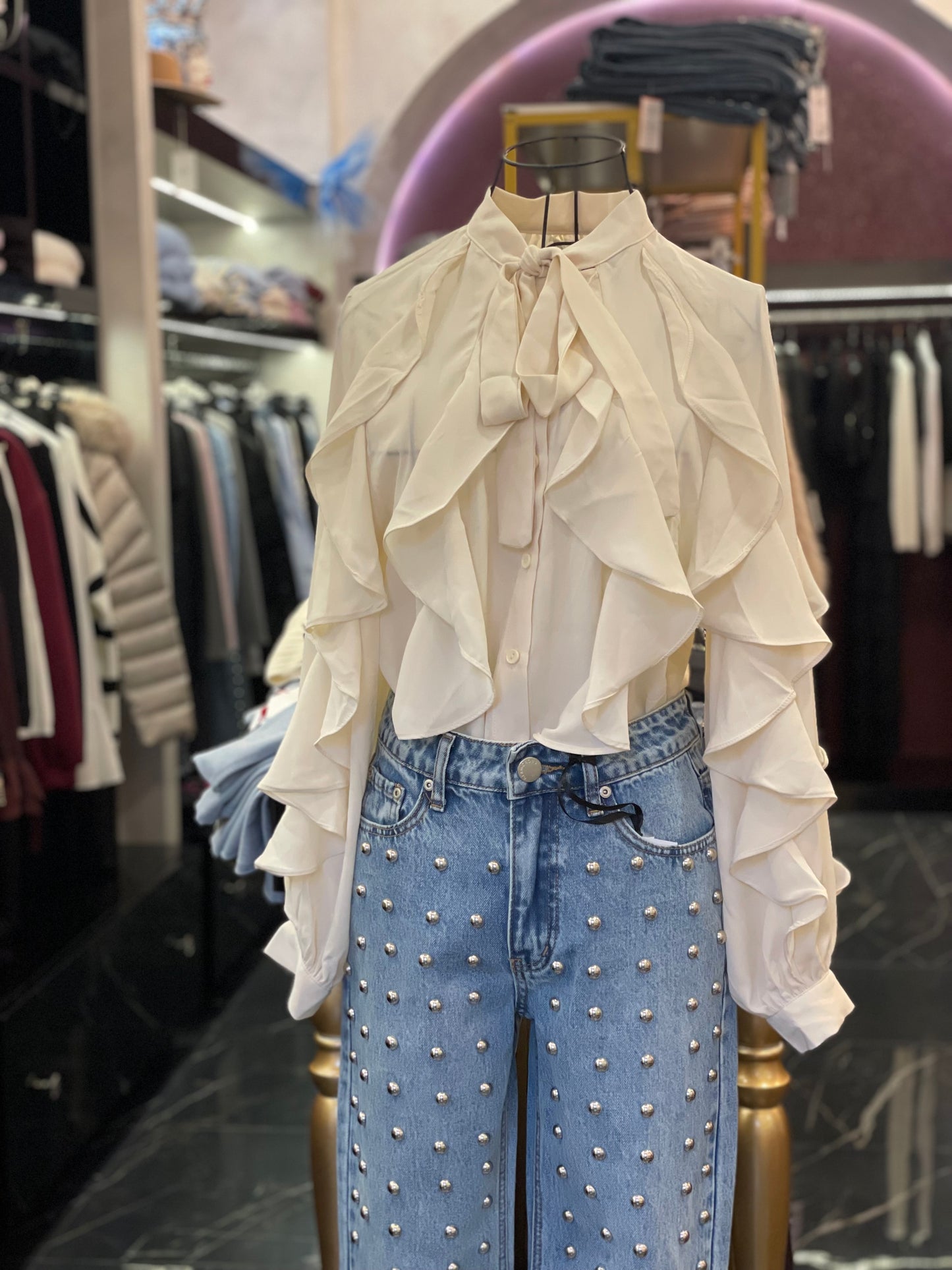 Camicia con rouches - Glamorous