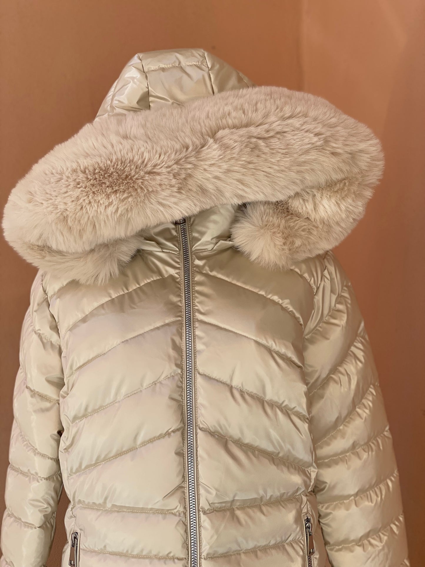 Piumino bianco trapuntato