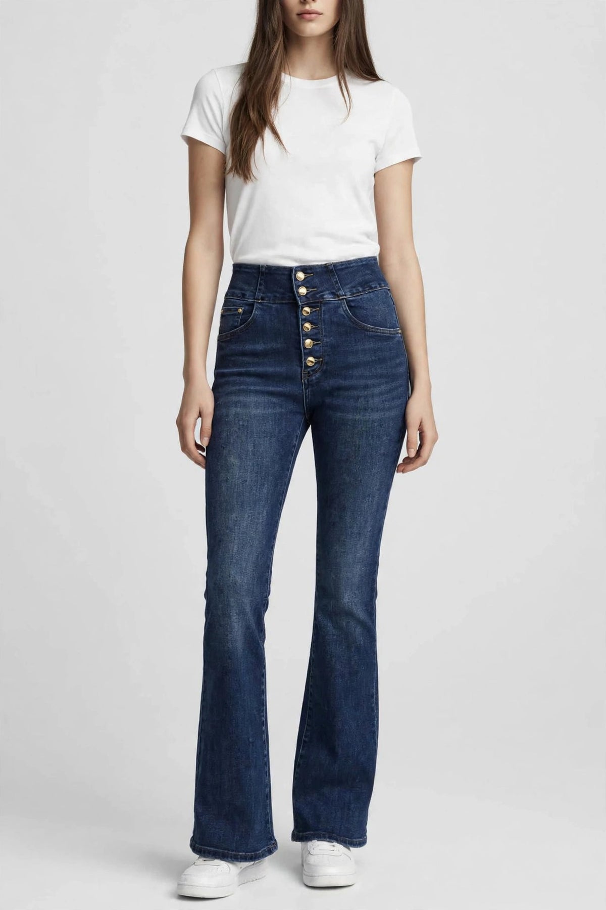 Jeans Flare a vita alta