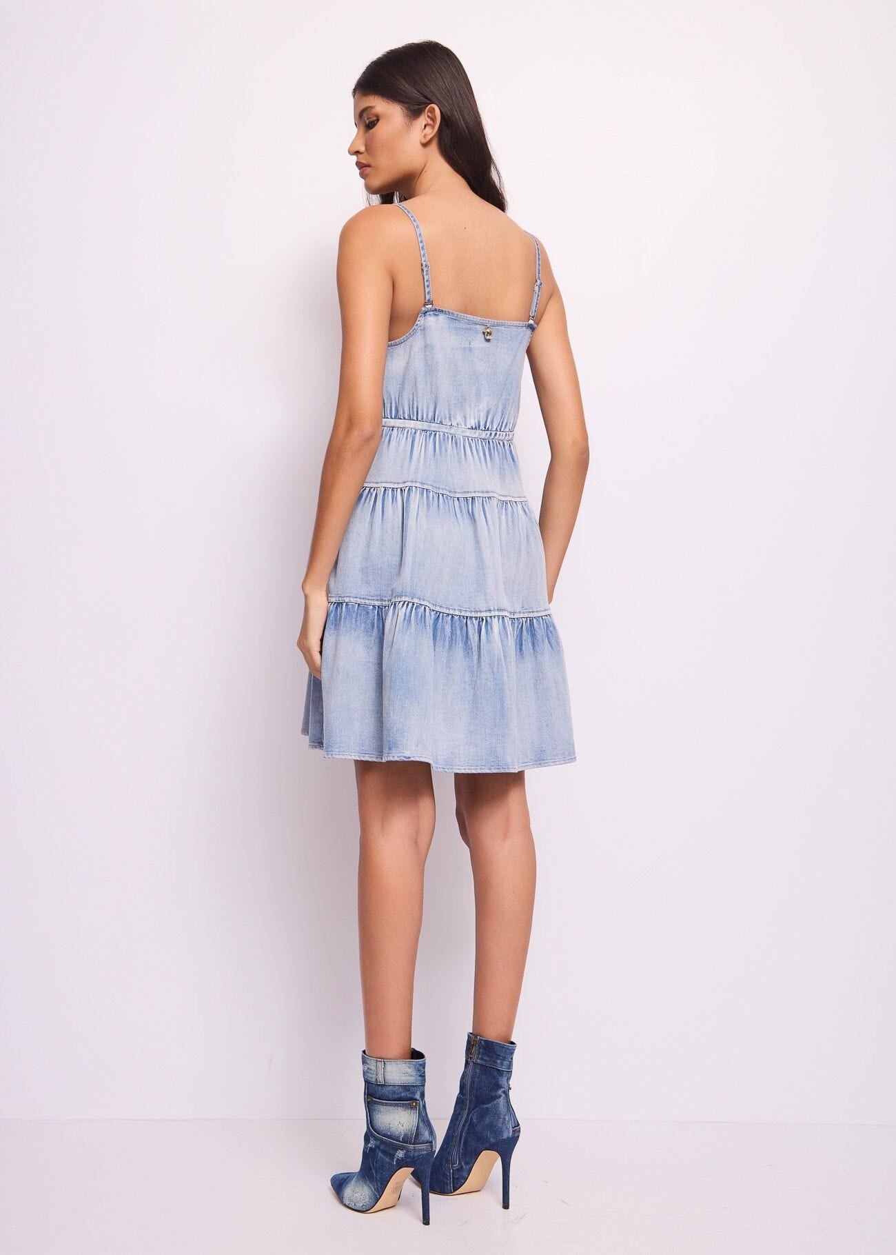 Abito in denim di cotone