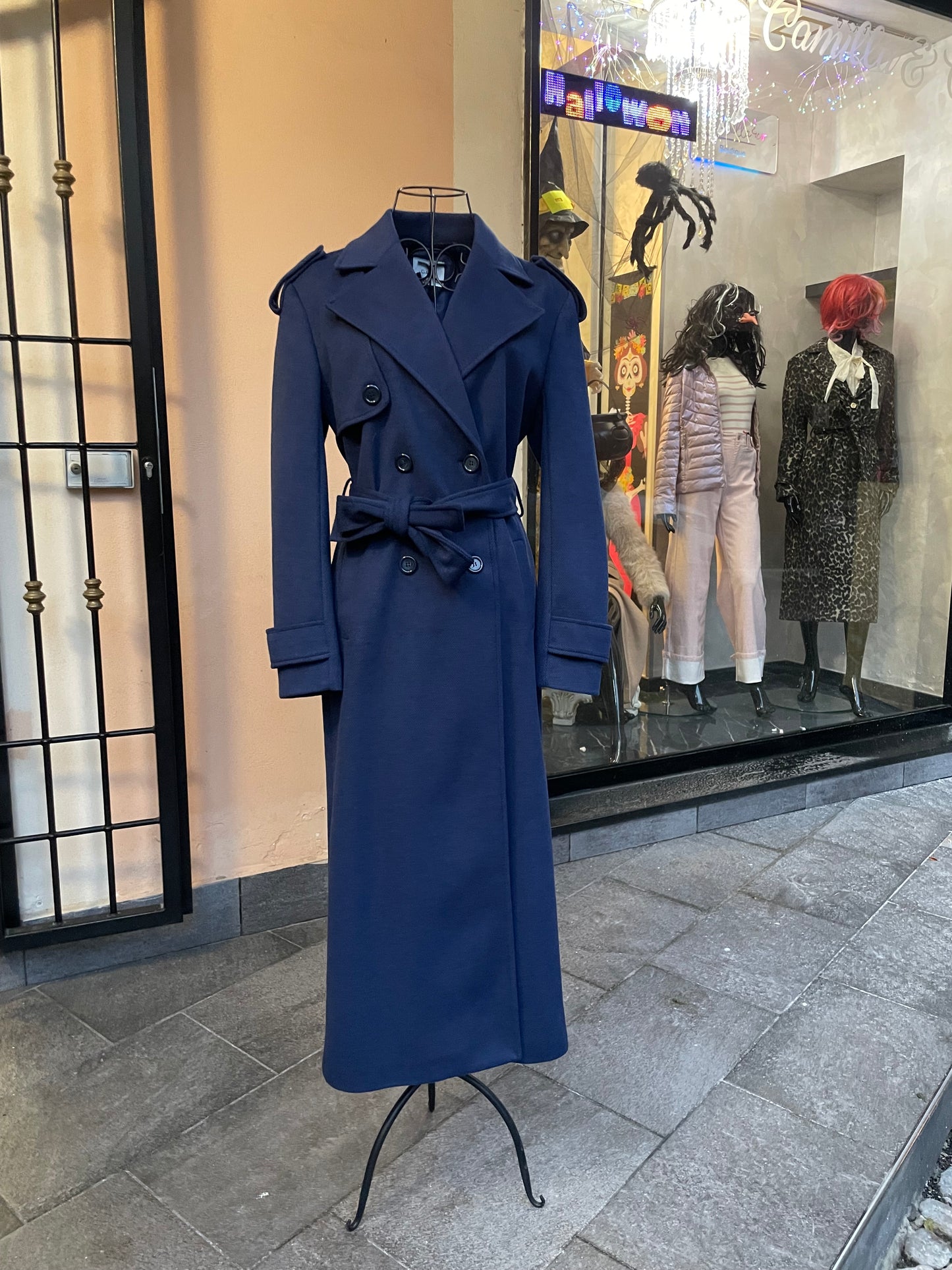 Cappotto doppiopetto Blu