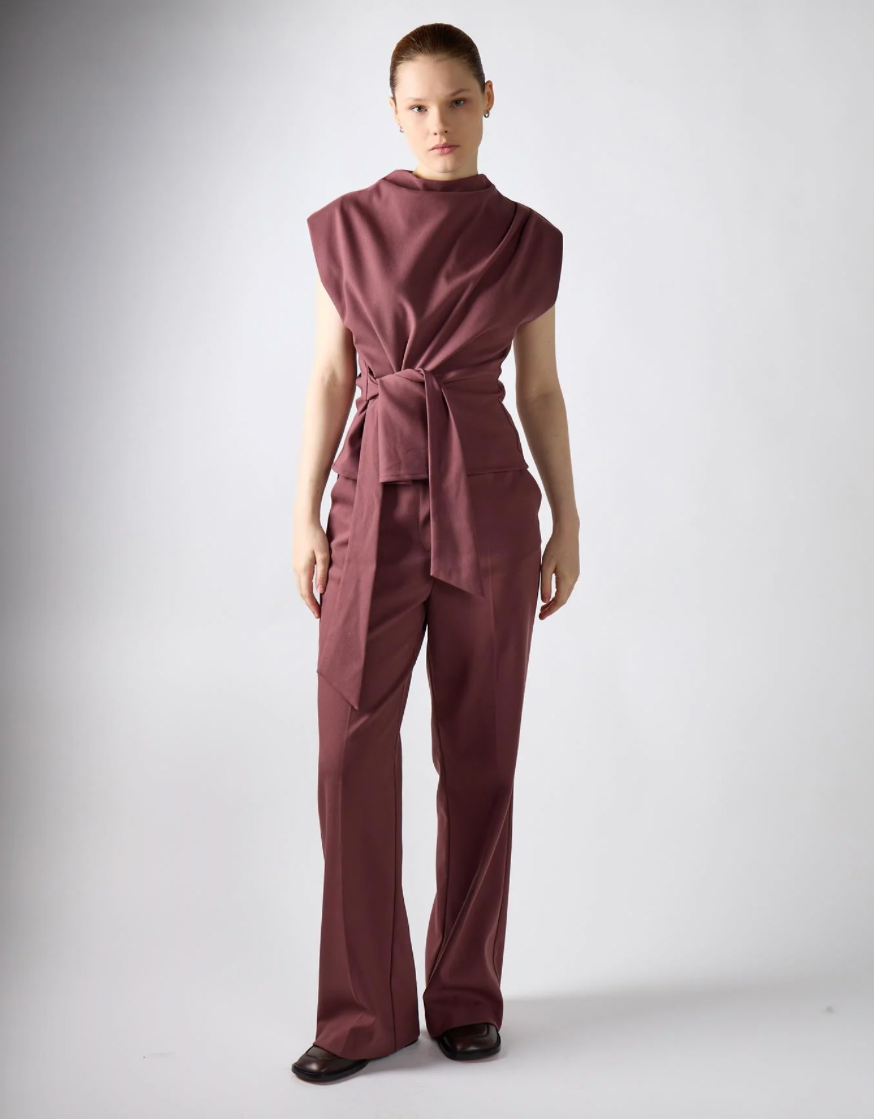 Pantaloni Da Completo Malva - Glamorous
