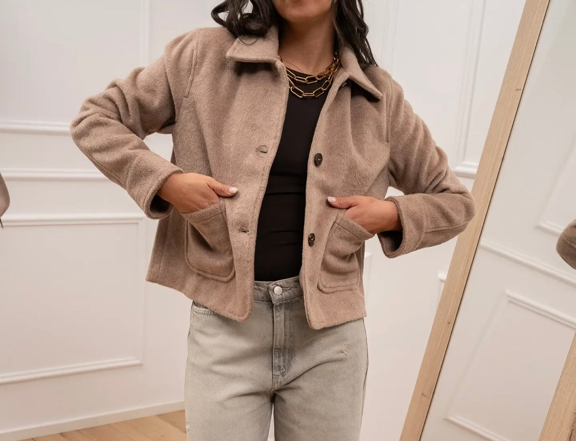 Giacca beige con bottoni - Glamorous