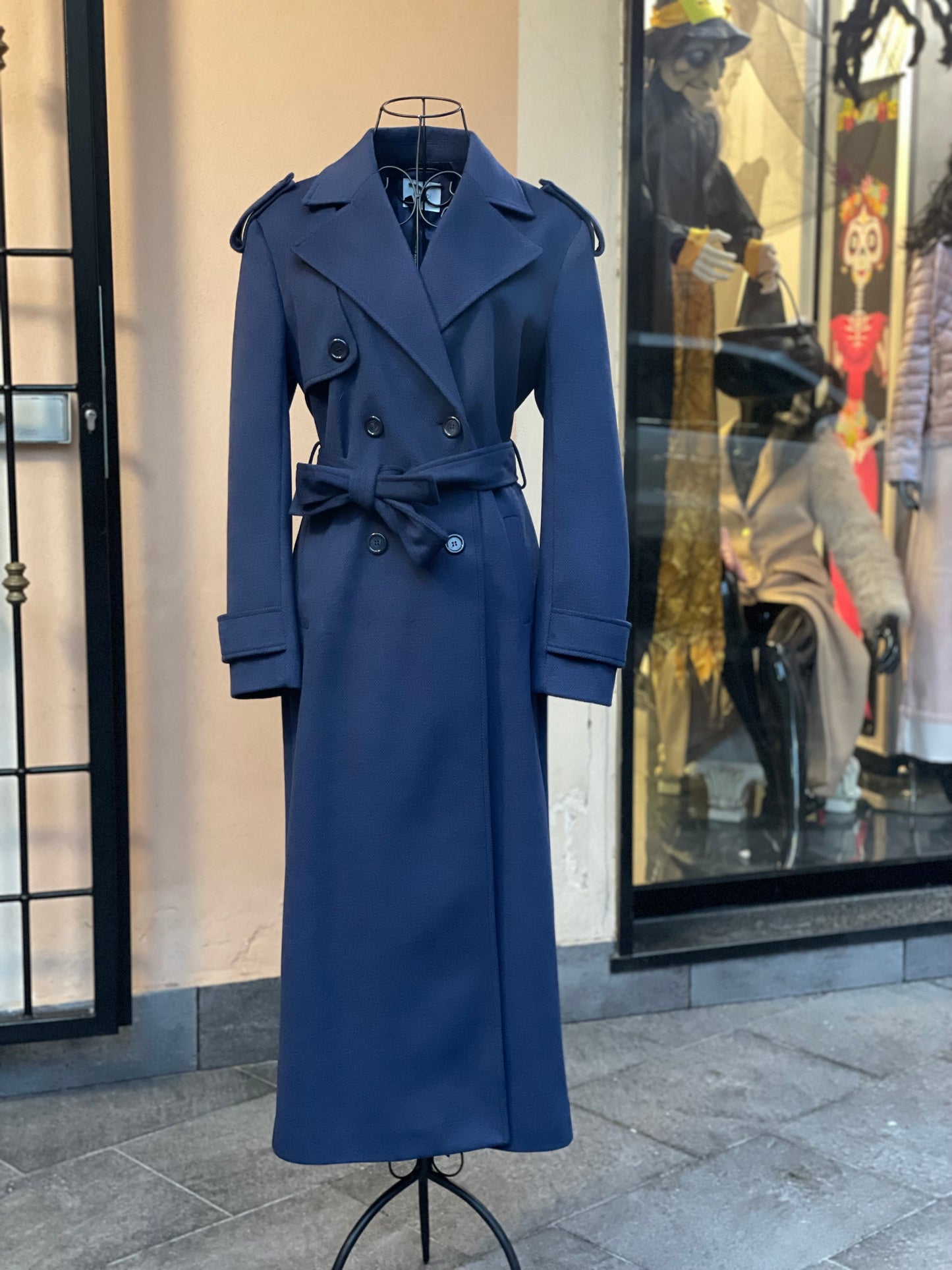 Cappotto doppiopetto Blu