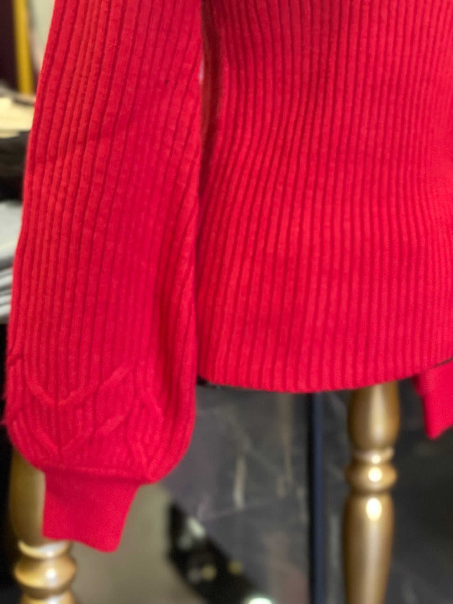 Maglione in lana a coste