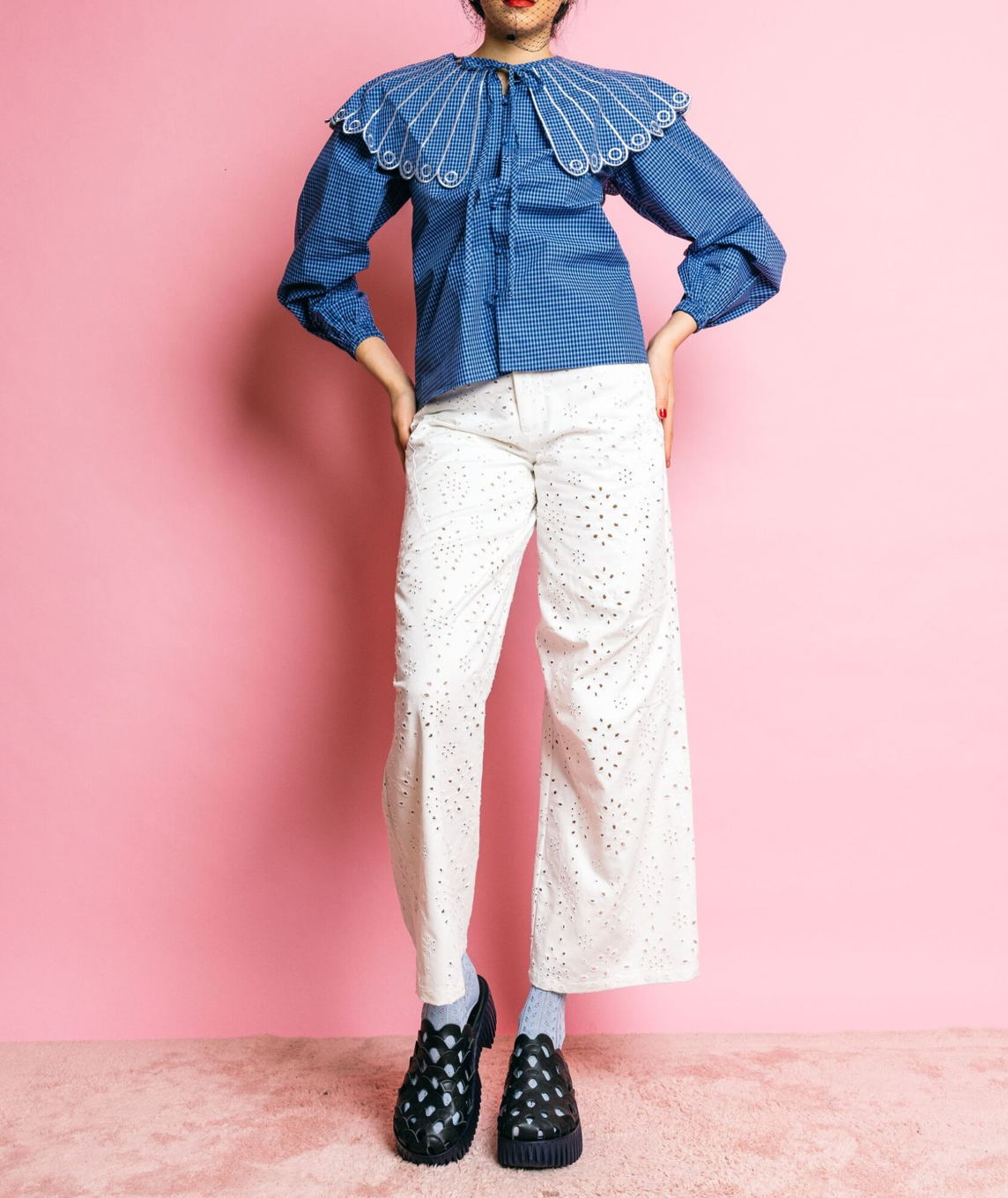 Pantalone KA7515 White – GLAMOROUS