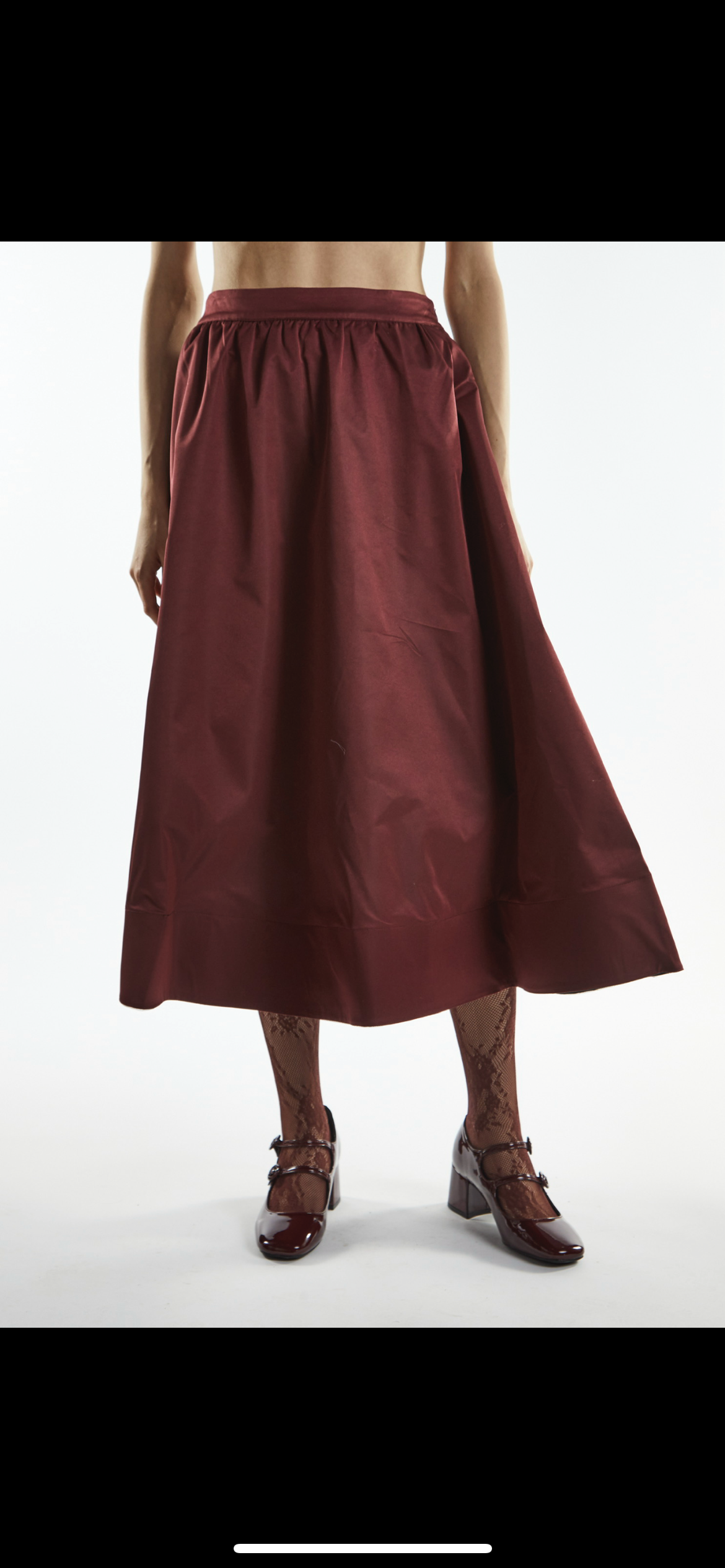 Gonna Midi bordeaux- Glamorous