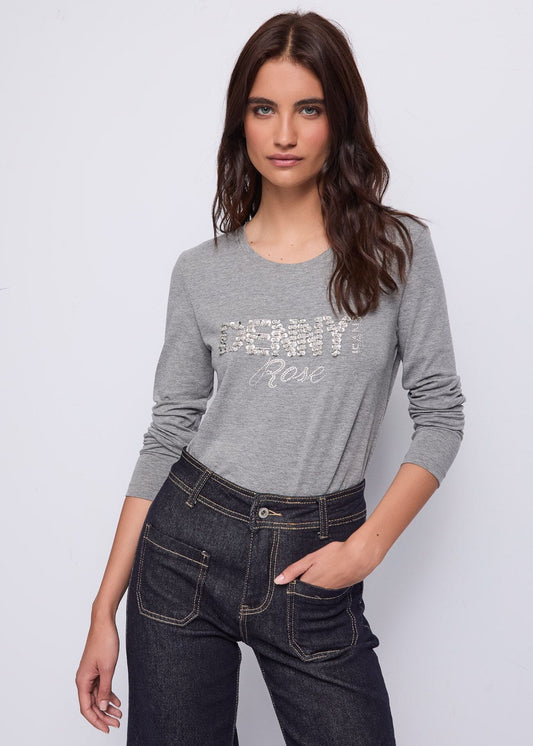 T-shirt in cotone con logo