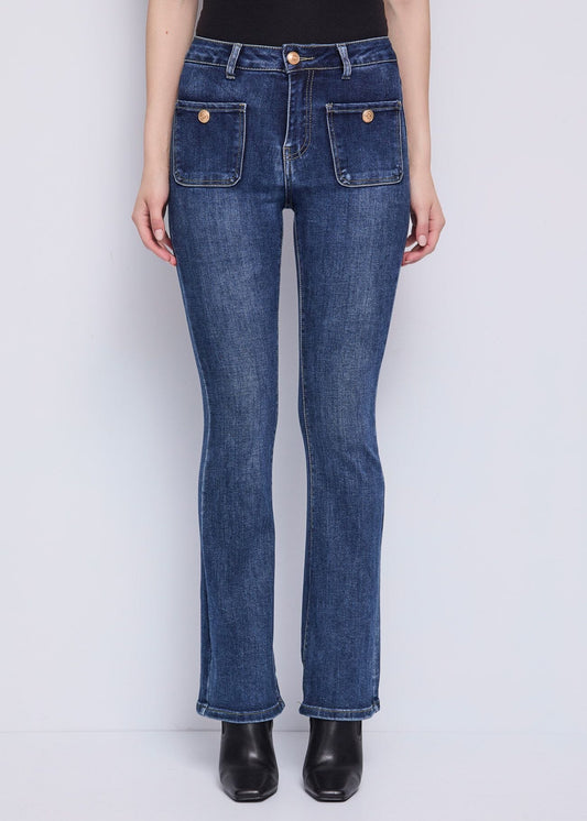 Jeans straight in cotone