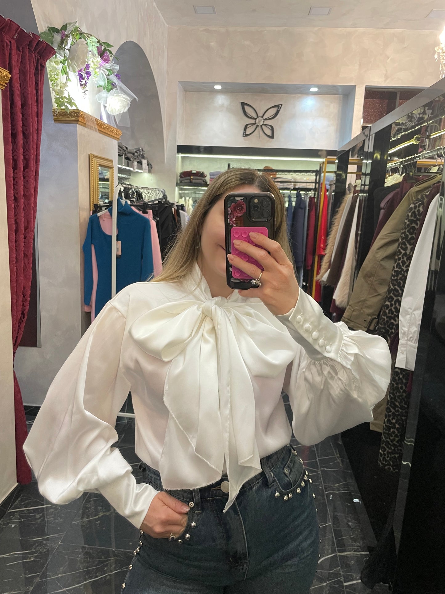 Camicia con fiocco - Glamorous