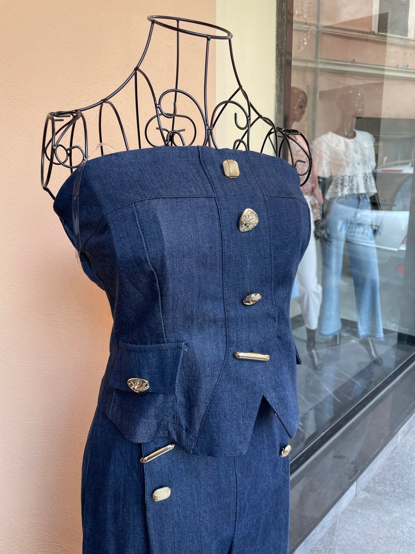 Corpetto Denim Barbara Queguapa