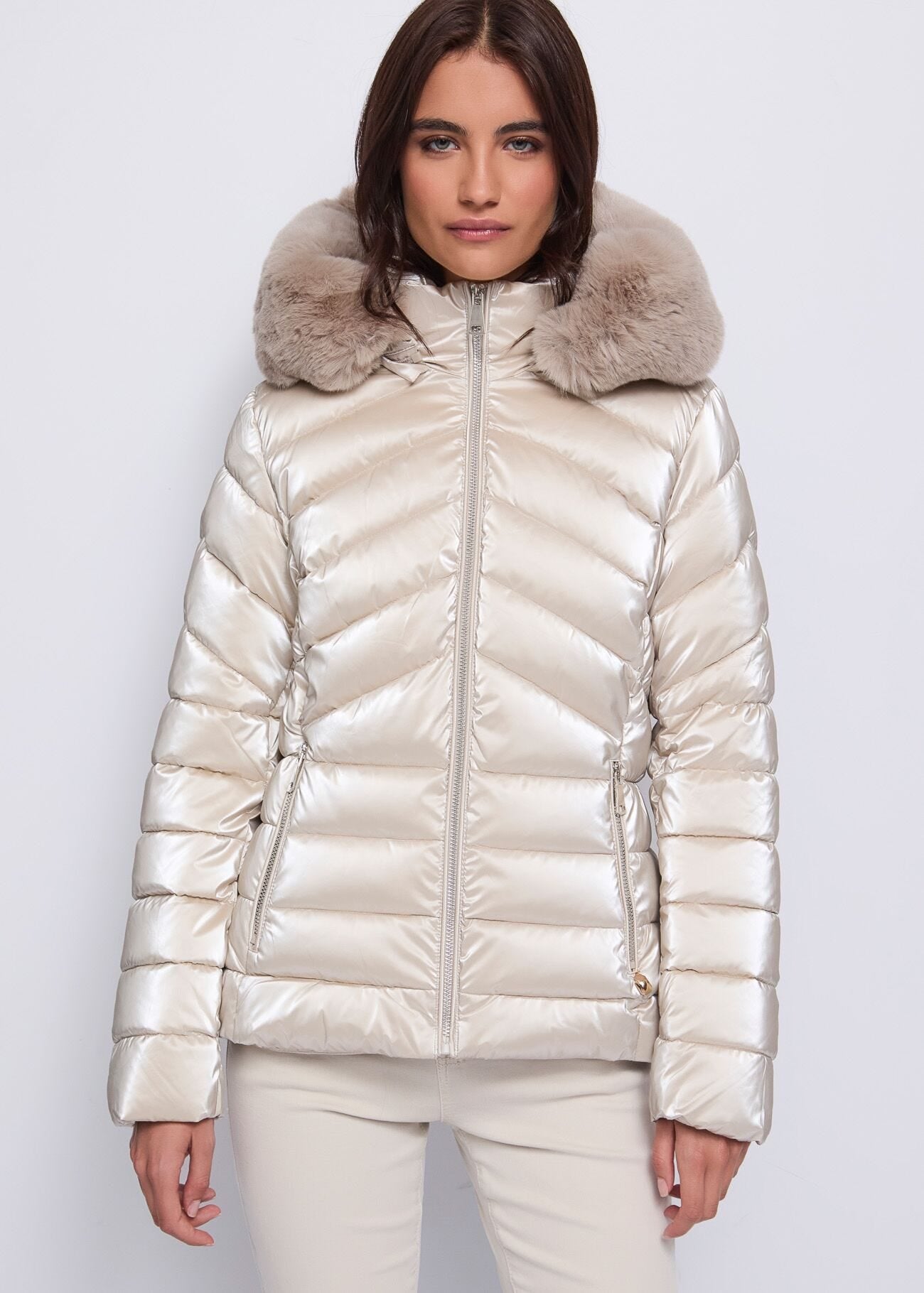 Piumino in nylon imbottito