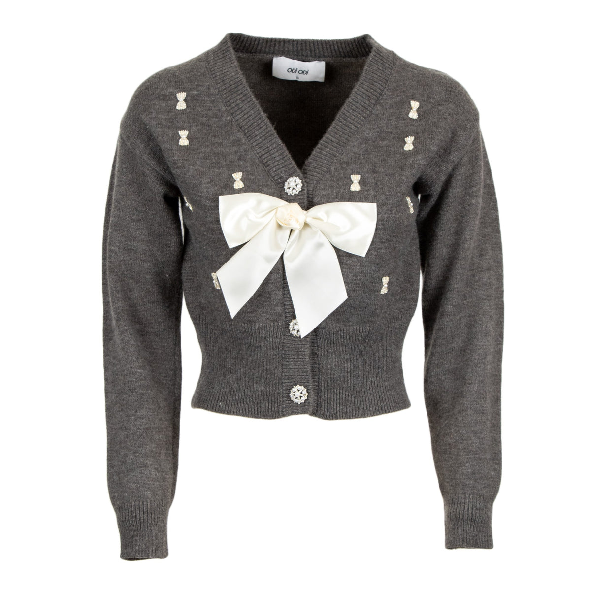 SAMASSI CARDIGAN GRIGIO - ODì ODì