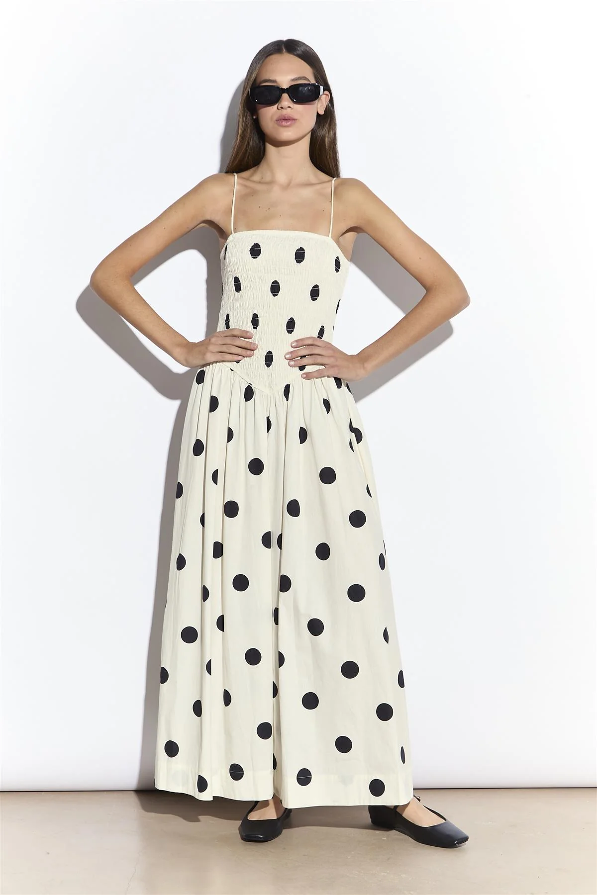 Abito Midi E Stampa A Pois - Glamorous