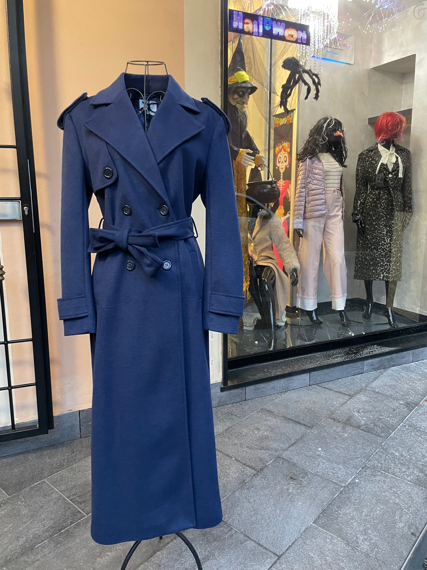 Cappotto doppiopetto Blu