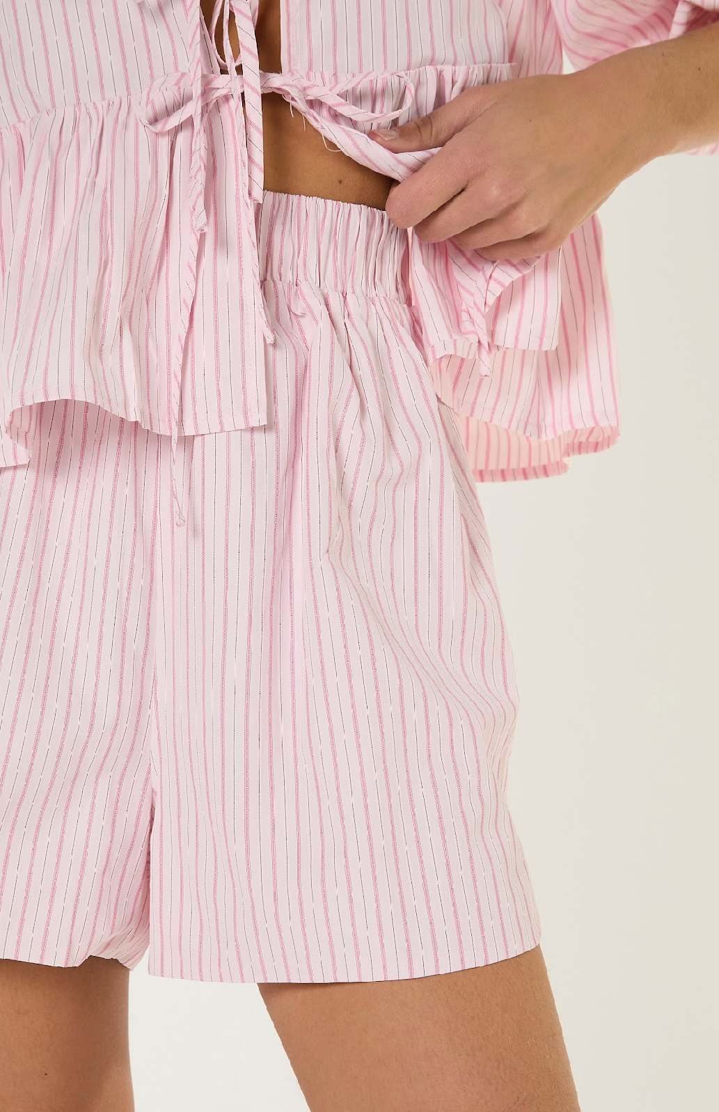 Bermuda Righe Rosa - Glamorous