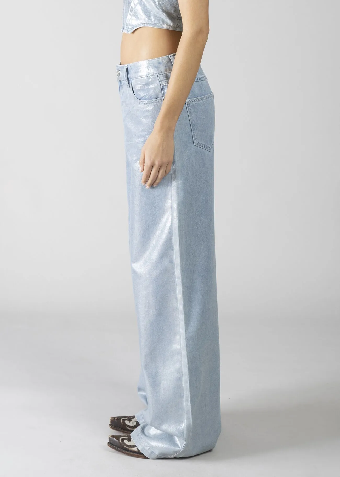 JEANS LAMINATO LIGHT BLUE