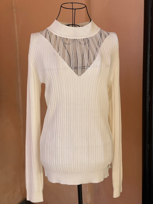 Maglia in filato a costine